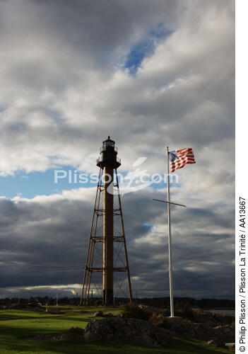Marblehead Neck light - © Philip Plisson / Plisson La Trinité / AA13667 - Photo Galleries - Lighthouse [Massachusetts]