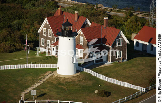 Nobska Point Light in Massachusetts. - © Philip Plisson / Plisson La Trinité / AA13689 - Photo Galleries - Lighthouse [Massachusetts]