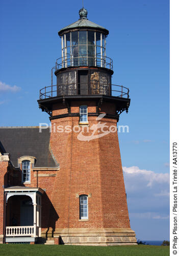 Block Island Southeast Light in Rhode Island. - © Philip Plisson / Plisson La Trinité / AA13770 - Photo Galleries - Lighthouse [Rhode Island]