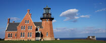 Block Island Southeast Light in Rhode Island. © Philip Plisson / Plisson La Trinité / AA13778 - Photo Galleries - American Lighthouses