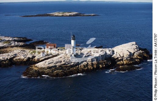 Isles of Shoals Light in New Hampshire. - © Philip Plisson / Plisson La Trinité / AA13797 - Photo Galleries - American Lighthouses