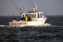 Pêche davant Montauk dans l'état de New-York. © Philip Plisson / Plisson La Trinité / AA13805 - Nos reportages photos - Montauk