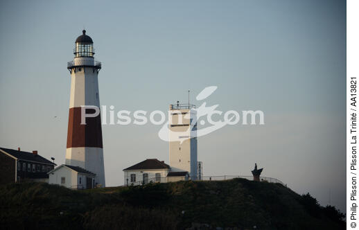 Montauk Point Light. - © Philip Plisson / Plisson La Trinité / AA13821 - Photo Galleries - Montauk Point Light