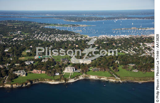 Newport dans l'état du Rhode Island. - © Philip Plisson / Plisson La Trinité / AA13828 - Nos reportages photos - Newport
