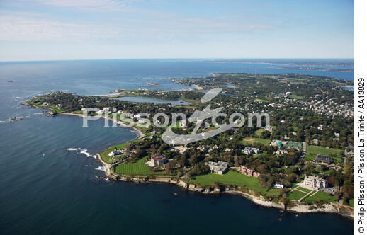 Newport dans l'état du Rhode Island. - © Philip Plisson / Plisson La Trinité / AA13829 - Nos reportages photos - Rhode Island