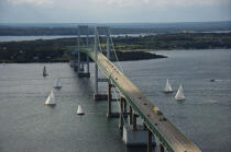 Newport in the state of the Rhode Island. © Philip Plisson / Plisson La Trinité / AA13841 - Photo Galleries - Bridge