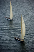 Regatta of 12 meters JI in front of Newport. © Philip Plisson / Plisson La Trinité / AA13848 - Photo Galleries - Classic Yachting