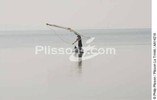 Pêche dans le Kerala, Inde. - © Philip Plisson / Plisson La Trinité / AA14216 - Nos reportages photos - La petite pêche au Kerala, Inde du sud