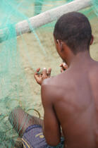 Ifaty - Madagascar. © Philip Plisson / Plisson La Trinité / AA14610 - Nos reportages photos - Filet de pêche