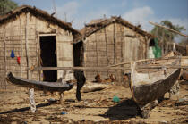 Ifaty - Madagascar. © Philip Plisson / Plisson La Trinité / AA14645 - Nos reportages photos - Bateau à rames