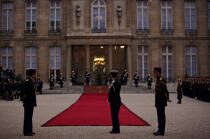 Republican guard. Palais de l'Elysée © Philip Plisson / Plisson La Trinité / AA15232 - Photo Galleries - Paris