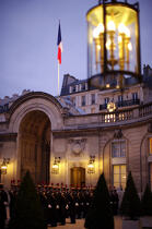 Republican guard. Palais de l'Elysée © Philip Plisson / Plisson La Trinité / AA15233 - Photo Galleries - Paris