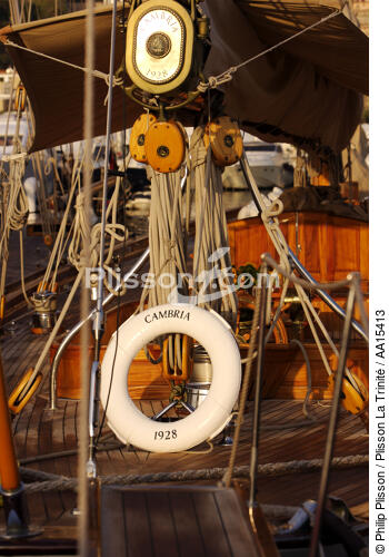 Classic Week 2007 - © Philip Plisson / Plisson La Trinité / AA15413 - Nos reportages photos - Elément d'un bateau