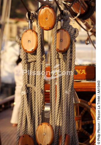 Classic Week 2007 - © Philip Plisson / Plisson La Trinité / AA15443 - Photo Galleries - Ropes and rigging