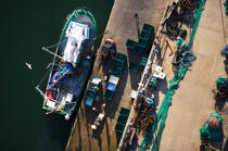 Bateaux de pêche à Quiberon. © Philip Plisson / Plisson La Trinité / AA15638 - Nos reportages photos - Le Morbihan à tire d'ailes Photos de Philip Plisson