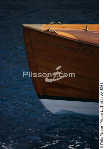 Pendant la Classic Week 2007 - © Philip Plisson / Plisson La Trinité / AA15961 - Nos reportages photos - Elément d'un bateau
