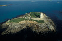Fort Cigogne aux Glénan. © Philip Plisson / Plisson La Trinité / AA15967 - Nos reportages photos - Glénan [Archipel des]