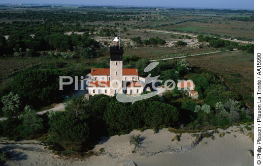 Espiguette lighthouse. - © Philip Plisson / Plisson La Trinité / AA15990 - Photo Galleries - Languedoc-Roussillon