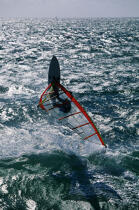 Planche à voile à Erdeven. © Guillaume Plisson / Plisson La Trinité / AA16027 - Nos reportages photos - Sport nautique