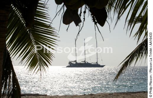 Le Ponant mooring in madagascar - © Philip Plisson / Plisson La Trinité / AA16433 - Photo Galleries - Big Cruises