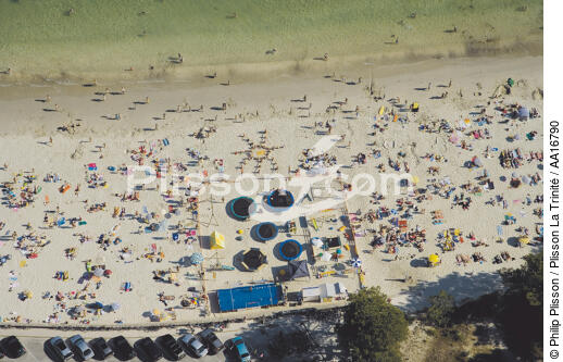 Carnac plage - © Philip Plisson / Plisson La Trinité / AA16790 - Nos reportages photos - Loisir