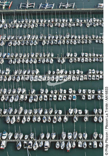Le port de plaisance de La Trinité sur mer. - © Philip Plisson / Plisson La Trinité / AA16833 - Nos reportages photos - Le Morbihan à tire d'ailes Photos de Philip Plisson