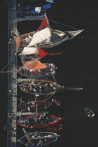 Vieux gréément dans le port de la Rabine à Vannes. © Philip Plisson / Plisson La Trinité / AA16900 - Nos reportages photos - Le Morbihan à tire d'ailes Photos de Philip Plisson