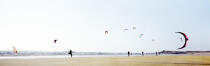 Kitesurfing on the Erdeven beach. © Guillaume Plisson / Plisson La Trinité / AA17143 - Photo Galleries - Beach