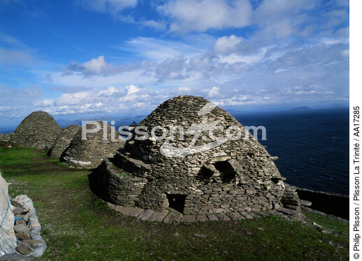 Skellig Michael en Irlande. - © Philip Plisson / Plisson La Trinité / AA17285 - Nos reportages photos - Skellig