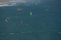 Kyte Surfing on Kerhilio Beach. © Philip Plisson / Plisson La Trinité / AA17326 - Photo Galleries - Kitesurfing