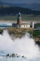 Le phare de Corrubedo © Philip Plisson / Plisson La Trinité / AA17482 - Nos reportages photos - Phare [Galice]