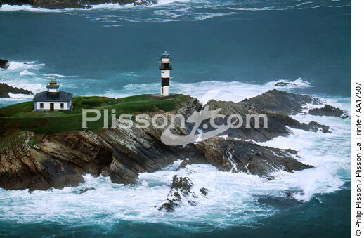 Le phare de Isla Pancha - © Philip Plisson / Plisson La Trinité / AA17507 - Nos reportages photos - Phare [Galice]