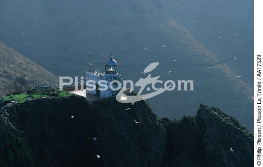 Lighthouse of La Plata, Spain - © Philip Plisson / Plisson La Trinité / AA17529 - Photo Galleries - Basque Country [The]