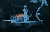 Lighthouse El Pescadore, Spain © Philip Plisson / Plisson La Trinité / AA17532 - Photo Galleries - Spanish Lighthouses