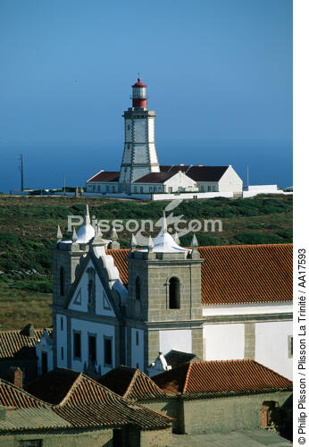 Lighthouse of Cabo Espichel, Alentejo,, Portugal - © Philip Plisson / Plisson La Trinité / AA17593 - Photo Galleries - Portuguese Lighthouses