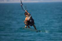 Kitesurf à Malaga © Philip Plisson / Plisson La Trinité / AA17683 - Nos reportages photos - Sport et loisir