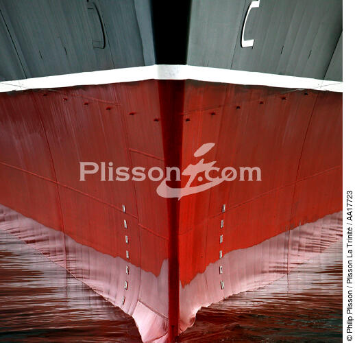 Stem. - © Philip Plisson / Plisson La Trinité / AA17723 - Photo Galleries - Elements of boat