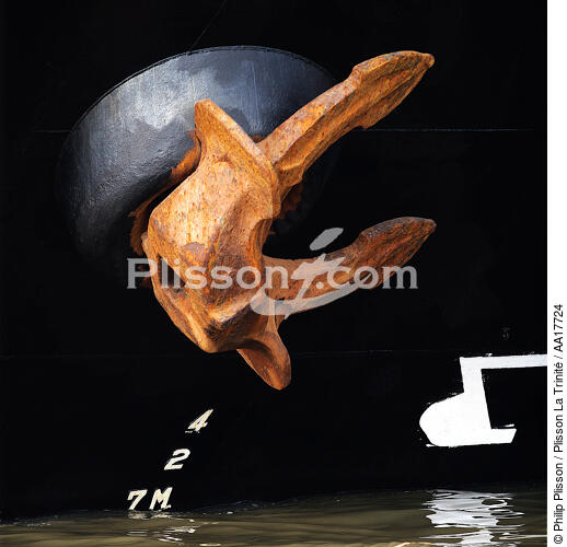 Anchor. - © Philip Plisson / Plisson La Trinité / AA17724 - Photo Galleries - Elements of boat