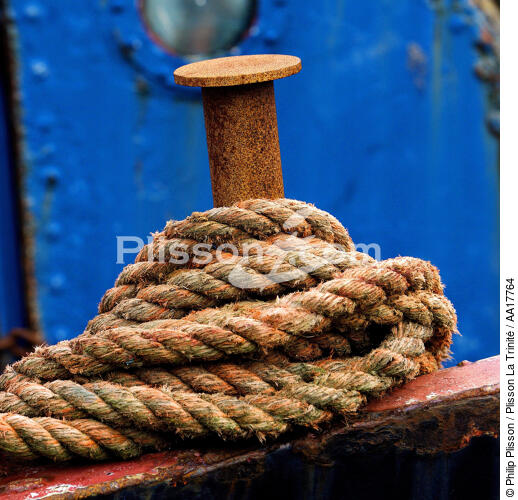 In the port of Penzance. - © Philip Plisson / Plisson La Trinité / AA17764 - Photo Galleries - Ropes and rigging