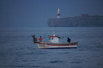Gibraltar lighthouse © Philip Plisson / Plisson La Trinité / AA17813 - Photo Galleries - Inshore fishing