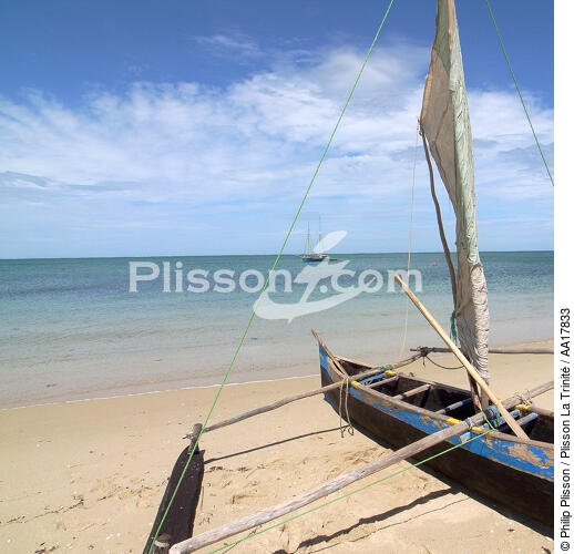 Pirogue à balancier. - © Philip Plisson / Plisson La Trinité / AA17833 - Nos reportages photos - Déco Marine