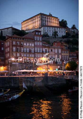 On Porto's dock - © Philip Plisson / Plisson La Trinité / AA17873 - Photo Galleries - Night