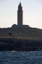 Hercules tower © Philip Plisson / Plisson La Trinité / AA17926 - Photo Galleries - Lighthouse [Galicia]
