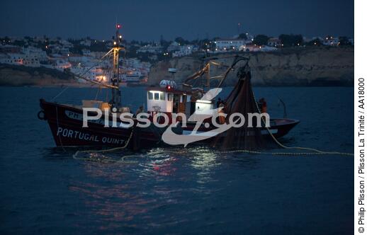 Pêche a la Sardines sur la Côte d'Algarve - © Philip Plisson / Plisson La Trinité / AA18000 - Nos reportages photos - Filet de pêche