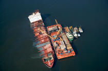MSC Napoli container ship. © Philip Plisson / Plisson La Trinité / AA18446 - Photo Galleries - Area (GB)