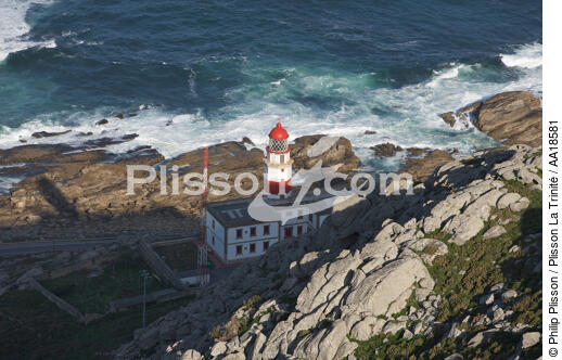 Phare de Cabo Silliero - © Philip Plisson / Plisson La Trinité / AA18581 - Nos reportages photos - Silleiro (phare de)