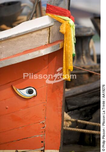 In the port of Bangkok. - © Philip Plisson / Plisson La Trinité / AA19276 - Photo Galleries - Elements of boat