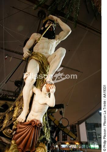 Le gallion de Neptune à Gênes - © Philip Plisson / Plisson La Trinité / AA19331 - Nos reportages photos - Les Grands voiliers