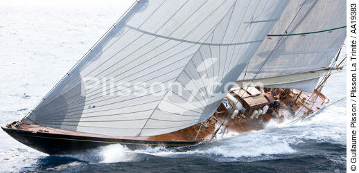 Sail lined. - © Guillaume Plisson / Plisson La Trinité / AA19383 - Photo Galleries - Shamrock V
