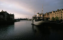 Le port de Leith, faubourg d'Edimbourg © Philip Plisson / Plisson La Trinité / AA19597 - Nos reportages photos - Ecosse